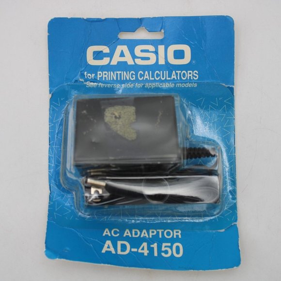 Casio AC Adaptor AD-4150 For Printing Calculator Vintage - Picture 1 of 5